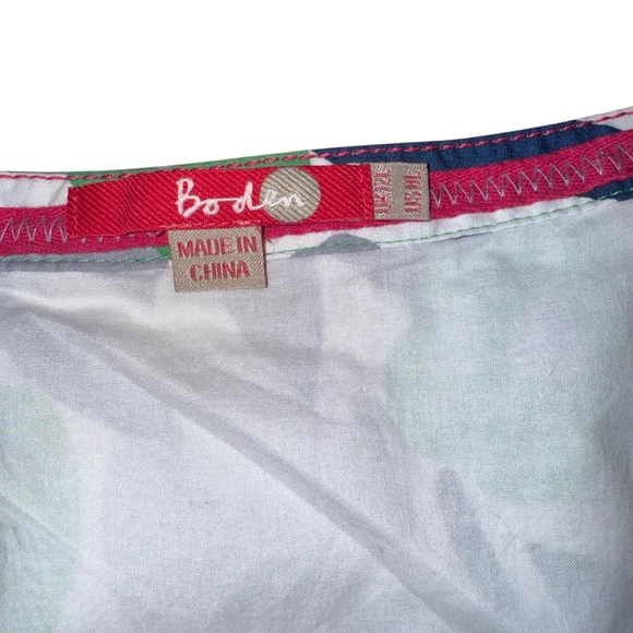 Boden A Line Floral Print Skirt Size UK 12L/US 8L spring cotton - Picture 3 of 7